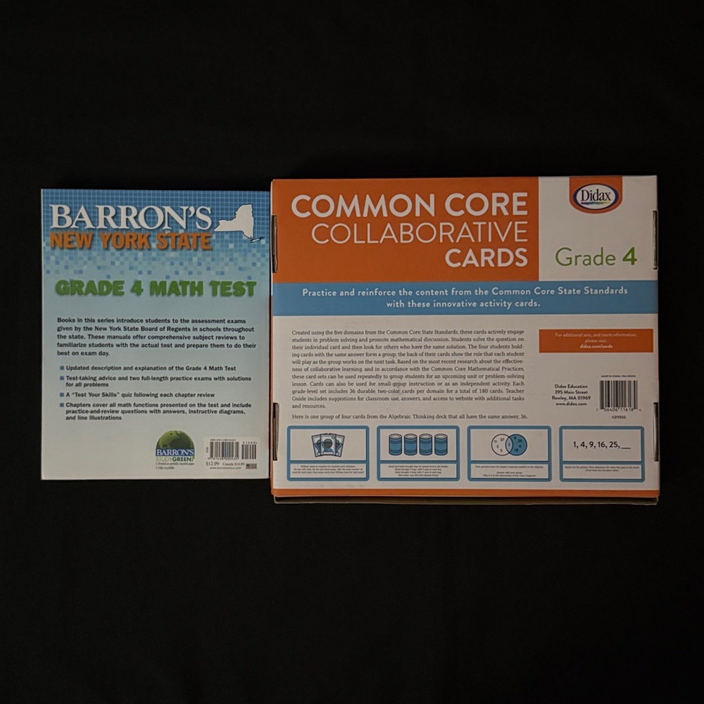 Grade 4 Math Test and Activity Cards Set - Picture 2 of 4